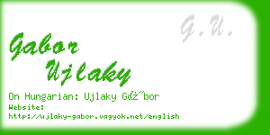 gabor ujlaky business card